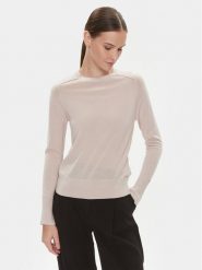 Calvin Klein Sweter K20K205777 Beżowy Regular Fit. Brązowe swetry damskie Calvin Klein, xxs, bez wzorów, z wełny, bez kołnierzyka, bez ramiączek, bez kaptura. Za 399.00 zł.