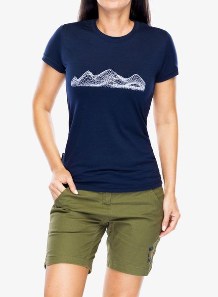 Koszulka merino damska Sensor Merino Active PT Tee SS. Niebieskie t-shirty damskie Sensor, s, bez wzorów, z materiału, bez kołnierzyka. Za 318.99 zł.