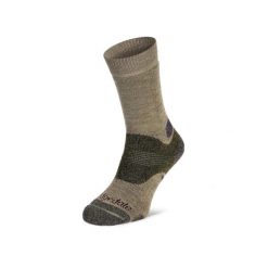 Skarpety trekkingowe Bridgedale Hike Mid Merino P Boot. Zielone skarpety męskie Bridgedale, bez wzorów, z elastanu. Za 97.99 zł.