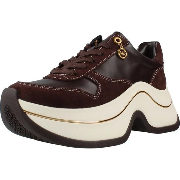 Buty MICHAEL KORS ARLA TRAINER Brązowy. Brązowe obuwie sportowe damskie MICHAEL KORS ACCESS, bez wzorów, ze skóry, na fitness i siłownię. Za 751.99 zł.