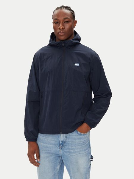 Tommy Jeans Wiatrówka Chicago DM0DM21393 Granatowy Regular Fit. Niebieskie kurtki męskie Tommy Jeans, m, bez wzorów, z jeansu, bez kaptura. Za 293.99 zł.
