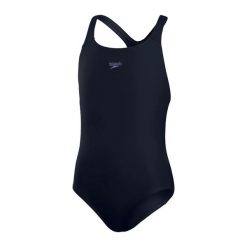 Strój kąpielowy dziecięcy Speedo Eco End Medalist Jf. Niebieskie stroje kąpielowe dla dziewczynek Speedo, bez wzorów, z materiału. Za 82.47 zł.