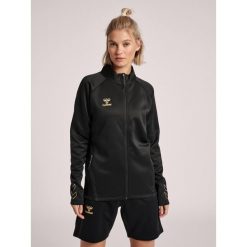 Bluza do piłki ręcznej damska Hummel Cima XK zapinana na zamek. Brązowe bluzy damskie Hummel, na wiosnę, xl, bez wzorów, z dresówki, bez kaptura. Za 231.55 zł.
