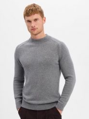 JOOP! sweter z domieszką wełny i kaszmiru Mężczyźni szary, M. Szare swetry przez głowę męskie JOOP!, m, bez wzorów, z kaszmiru, bez kołnierzyka. Za 749.95 zł.