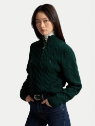Polo Ralph Lauren Sweter 211972130500 Zielony ciemny Relaxed Fit. Zielone swetry damskie Polo Ralph Lauren, xl, bez wzorów, z wełny, bez kołnierzyka, bez ramiączek, bez kaptura. Za 1,299.00 zł.