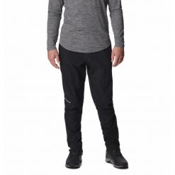 Spodnie Wodoodporne Męskie Columbia Hazy Trail Rain Pant. Czarne spodnie sportowe męskie Columbia, m, bez wzorów, trekkingowe. Za 353.99 zł.