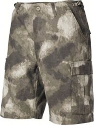 MFH Spodnie US Bermuda BDU Rip Stop HDT-camo XXL. Zielone spodnie sportowe męskie MFH, m, bez wzorów. Za 206.00 zł.