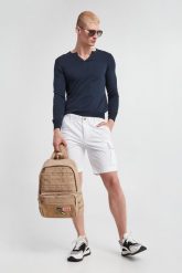Sweter męski BLAUER. Swetry przez głowę męskie Blauer, m, bez wzorów, bez kołnierzyka. W wyprzedaży za 415.35 zł.
