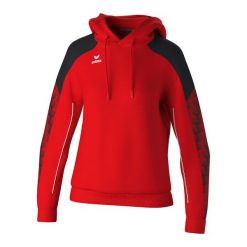 Bluza damska z kapturem Erima Evo Star. Czarne swetry damskie Erima, na zimę, bez wzorów, z materiału, retro, bez kołnierzyka, bez ramiączek, z kapturem. Za 242.50 zł.