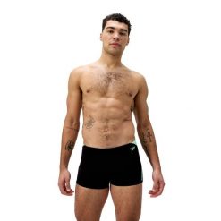 Kąpielówki męskie spodenki kąpielowe Speedo Hyperboom. Czarne kąpielówki męskie Speedo, m, bez wzorów, do pływania. Za 246.52 zł.