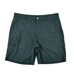 Second life - Columbia krótkie spodenki męskie Omni-Shade PFG - Jak nowy. Czarne krótkie spodenki sportowe męskie Columbia, l, bez wzorów, na fitness i siłownię. Za 106.46 zł.