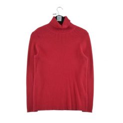 Kobiecy Sweter z Golfem w Kolorze Czerwonym. Czerwone swetry damskie Ralph Lauren, s, bez wzorów, eleganckie, bez kołnierzyka, bez ramiączek, bez kaptura. Za 51.08 zł.