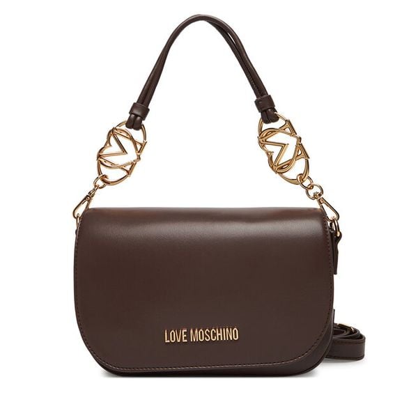 Torebka LOVE MOSCHINO. Brązowe torebki do ręki damskie Love Moschino, bez wzorów, klasyczne, bez dodatków. Za 659.99 zł.