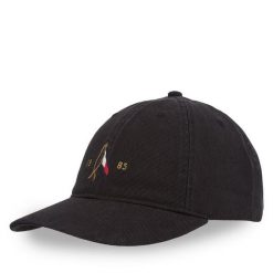 Czapka z daszkiem Tommy Hilfiger. Czarne czapki i kapelusze męskie Tommy Hilfiger, bez wzorów. Za 139.99 zł.