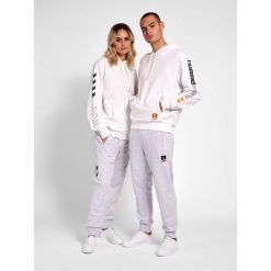 Bluza z kapturem Hummel Legacy Birk. Białe bluzy damskie Hummel, na wiosnę, xs, bez wzorów, z bawełny, z kapturem. Za 209.05 zł.