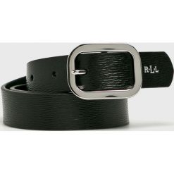 Lauren Ralph Lauren - Pasek skórzany. Czarne paski damskie Lauren Ralph Lauren, w paski, z materiału. W wyprzedaży za 139.90 zł.