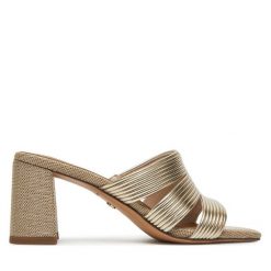 Klapki Tamaris. Żółte klapki damskie Tamaris, bez wzorów, bez obcasa. Za 239.99 zł.