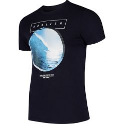 T-shirt męski TSM293 - ciemny granatowy. Niebieskie t-shirty męskie 4f, z bawełny. Za 59.99 zł.