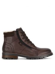 Rieker Trzewiki 32022-25 Brązowy. Brązowe botki męskie Rieker, bez wzorów, ze skóry, bez zapięcia. Za 383.99 zł.