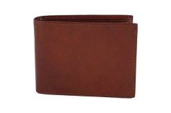 Portfel skórzany BARBERINI'S brązowy 8051-6. Brązowe portfele męskie Barberinis, bez wzorów, ze skóry. Za 149.99 zł.