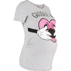 Shirt ciążowy z nadrukiem z disneyowskim motywem bonprix jasnoszary melanż. Bluzki damskie bonprix. Za 69.99 zł.