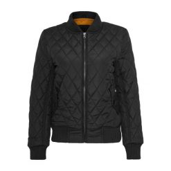 Kurtka Damska/pikowana Diamond Nylon. Czarne kurtki damskie Urban Classics, s, bez wzorów, z nylonu, bez kaptura. Za 186.99 zł.