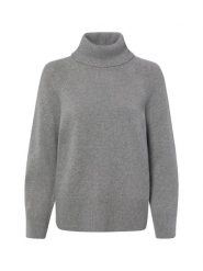 Gant wełniana bluzka z domieszką kaszmiru Kobiety Wełna szary, XXL. Szare bluzki damskie GANT, xxl, bez wzorów, z kaszmiru, bez kołnierzyka, bez ramiączek. Za 999.95 zł.