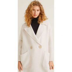 Mango - Płaszcz Mus. Szare płaszcze damskie Mango, z materiału, klasyczne. Za 449.90 zł.