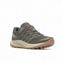 Buty do biegania męskie Merrell Nova 3 Gtx. Szare buty sportowe męskie Merrell, z materiału, bez zapięcia, do biegania. Za 767.00 zł.