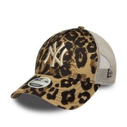 Czapka trucker damska New York Yankees New Era 9Forty Leopard. Brązowe czapki i kapelusze damskie New Era, bez wzorów, z bawełny, eleganckie. Za 187.50 zł.