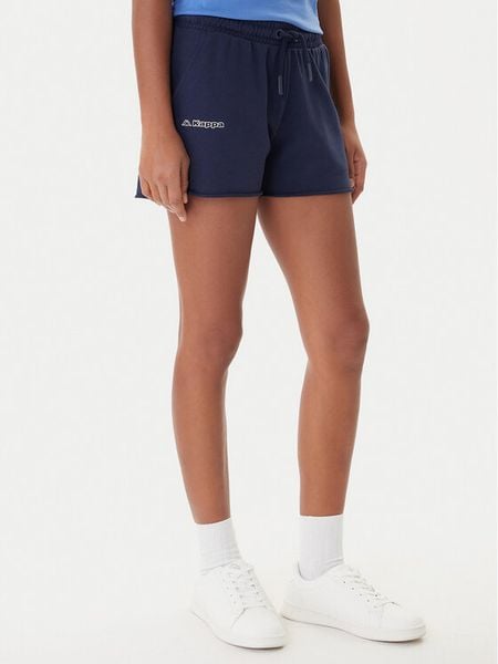 Kappa Szorty sportowe Fefra 351K2RW Granatowy Regular Fit. Niebieskie szorty sportowe damskie Kappa, m, bez wzorów, z bawełny, sportowe. Za 99.99 zł.