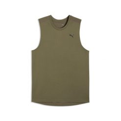 Męska treningowa koszulka bez rękawów PWRTRAIN PUMA. Zielone koszulki sportowe męskie Puma, m, bez wzorów, bez kołnierzyka, bez ramiączek, do biegania. Za 119.00 zł.