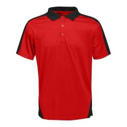 Koszulka Polo Męska Kontrastowa Coolweave. Czarne koszulki polo męskie Regatta, m, bez wzorów, z materiału, klasyczne, bez ramiączek. Za 122.99 zł.