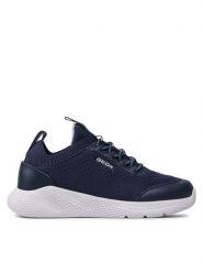 Geox Sneakersy J Sprintye B. A J25GBA 0006K C4002 S Granatowy. Niebieskie buty sportowe chłopięce Geox, bez wzorów, z materiału, bez zapięcia. Za 169.99 zł.