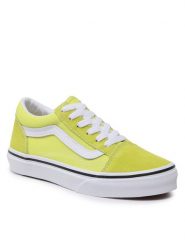 Vans Tenisówki Old Skool VN0A7Q5FZUD1 Zielony. Zielone buty sportowe dziewczęce Vans, bez wzorów, ze skóry, bez zapięcia. Za 169.99 zł.