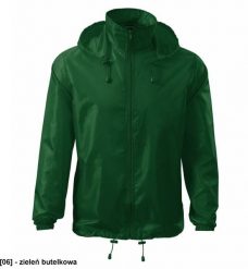 Kurtka męska MALFINI - ADLER - Wiatrówka unisex, 100% poliester, zieleń butelkowa M. Zielone kurtki męskie Malfini, m, bez wzorów, z poliesteru, bez kaptura. Za 47.46 zł.