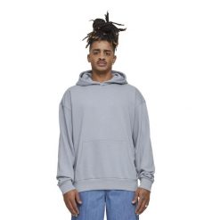 Lekka Męska Bluza Z Kapturem Frotte. Szare bluzy męskie Urban Classics, m, bez wzorów, z kapturem. Za 122.99 zł.