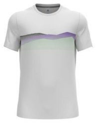 Koszulka męska z krótkim rękawem Odlo F-DRY RIDGELINE T-shirt. Białe t-shirty męskie Odlo, l, bez wzorów, z materiału, sportowe, bez kołnierzyka. Za 269.99 zł.