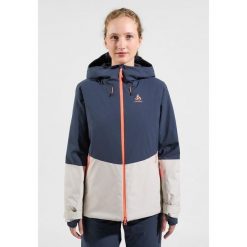 Kurtka narciarska damska Odlo insulated SKI BLUEBIRD S-THERMIC. Niebieskie kurtki snowboardowe damskie Odlo, s, bez wzorów, bez kaptura, narciarskie. W wyprzedaży za 1,234.99 zł.