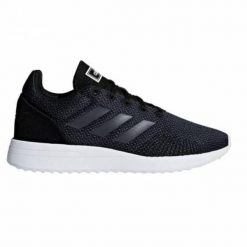 Buty damskie Adidas Neo Run 70S. Czarne obuwie sportowe damskie Adidas, bez wzorów, z materiału, trekkingowe. Za 171.99 zł.