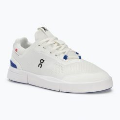 Buty damskie On The Roger Spin. Białe obuwie sportowe damskie On, bez wzorów, z gumy, do biegania. Za 709.99 zł.
