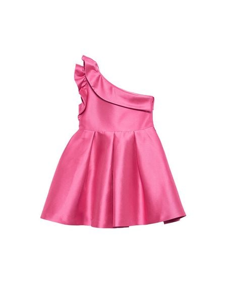 Abel & Lula Sukienka elegancka 5045 Różowy Regular Fit. Czerwone sukienki dla dziewczynek Abel & Lula, bez wzorów, eleganckie, bez ramiączek. Za 369.99 zł.