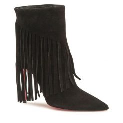 Kowbojki PINKO. Czarne botki damskie Pinko, bez obcasa, na szpilce, bez zapięcia. Za 1,819.00 zł.