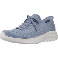 Buty SKECHERS ULTRA FLEX 3.0 ELEVATED MOT Niebieski. Niebieskie obuwie sportowe damskie Skechers, bez wzorów, z tkaniny, trekkingowe, Skechers Sport. Za 449.99 zł.
