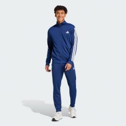 Dres Dayready. Niebieskie buty sportowe męskie Adidas, z dresówki, bez zapięcia, na fitness i siłownię. Za 329.00 zł.