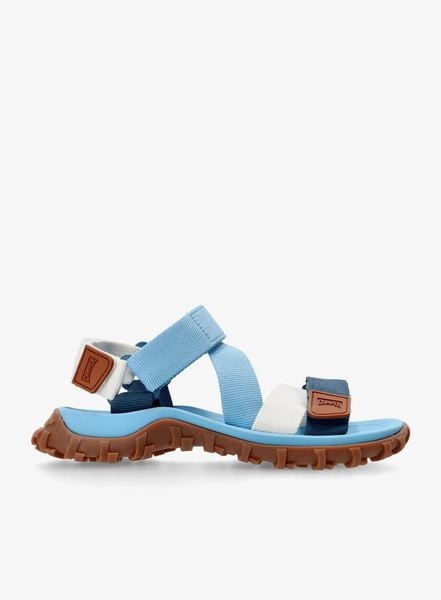 Sandały damskie Camper Drift Trail Sandal. Niebieskie sandały damskie Camper, bez wzorów, z poliesteru, bez obcasa, bez zapięcia. Za 842.15 zł.