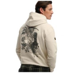Bluza z kapturem Superdry Tokyo Narrative. Brązowe bluzy sportowe męskie Superdry., xl, bez wzorów, z kapturem, na fitness i siłownię. Za 344.20 zł.