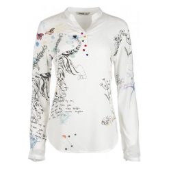 Desigual Bluzka Damska Words M Biała. Bluzki damskie Desigual. W wyprzedaży za 277.00 zł.