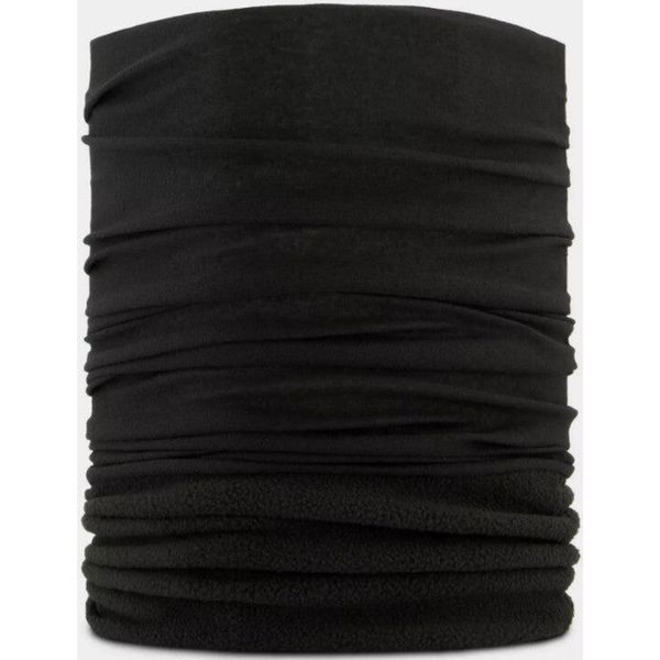 Unisex czarny ocieplacz na szyję z mikrofibry - Zimowy komfort. Czarne szaliki i chusty damskie POEDERBAAS, na zimę, bez wzorów, z mikrofibry, eleganckie. Za 139.99 zł.