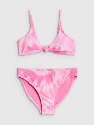 4F Kostium kąpielowy dwuczęściowy dziewczęcy - multikolor 158/164 (12-14 lat). Stroje kąpielowe dla dziewczynek 4f, bez wzorów. Za 79.99 zł.